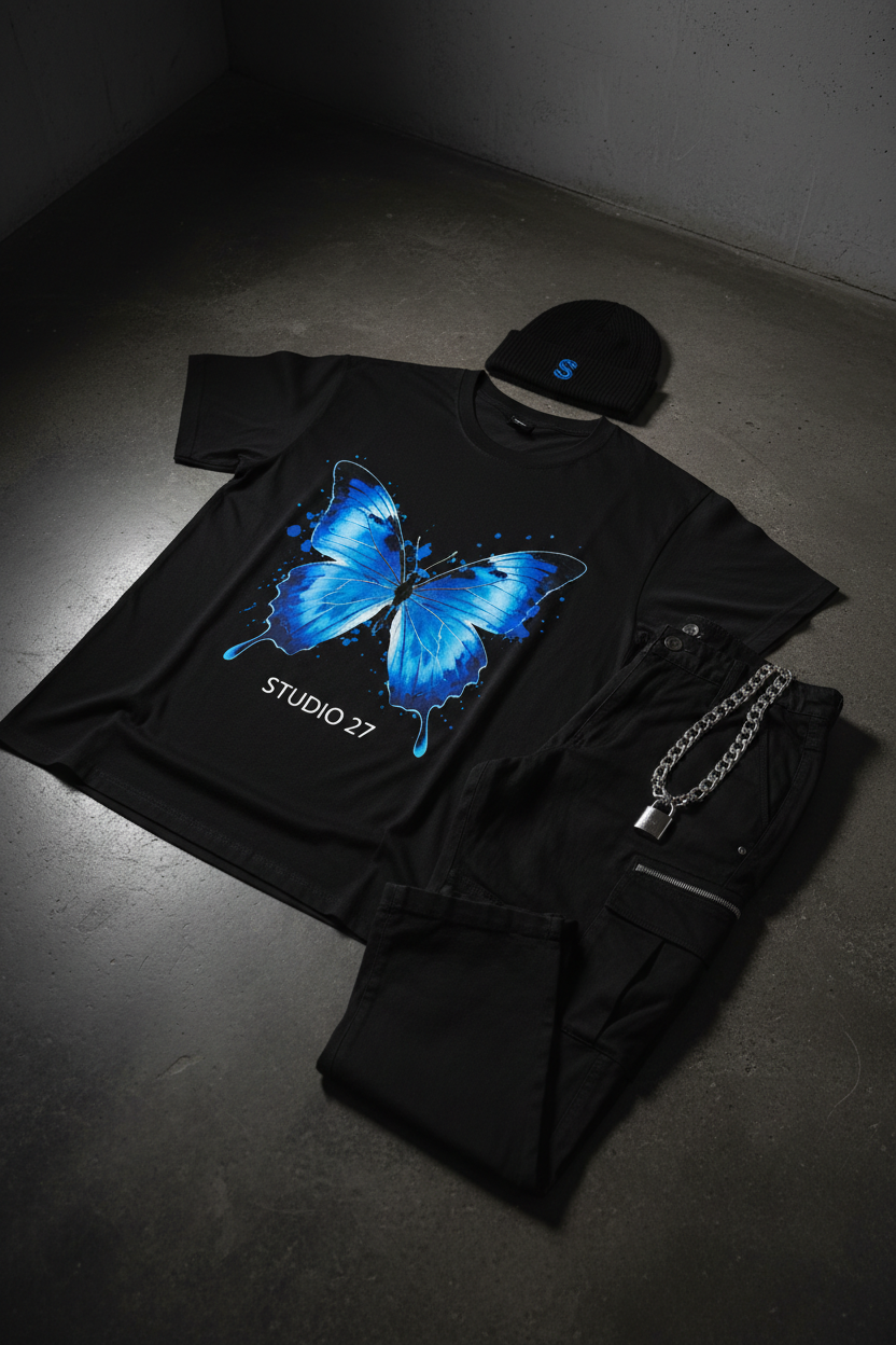 Flat lay graphic tee